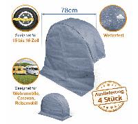 4 x Radschutzhülle Wohnwagen Radabdeckung Reifenabdeckung Anhänger max. 78 cm