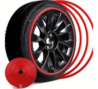 Radaufkleber für Felgen,Kompatibel mit Toyota Yaris/Yaris Cross,Autoteile,red