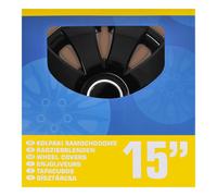 Pro Plus Aura Radblenden Set, 4 Stück, 15 zoll, schwarz