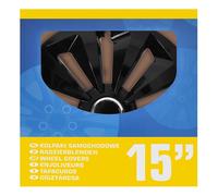Pro Plus Fox Radblenden-Set 4 Stück im Displaykarton 15 Zoll schwarz 15 Zoll