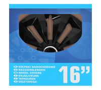 Pro Plus Radblenden-Set Fox schwarz 16 Zoll 4 Stück
