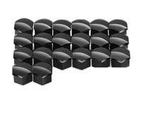 Radbolzen Kompatibel Mit Nissan Für Qashqai J11 J10 Für Juke Für X-Trail Radmutternkappen Autonabenschraubenabdeckung(17mm Black)