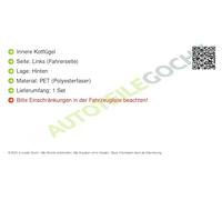 Radhausschale Verkleidung Kotflügel PET Set u. Hinten Links Kompatibel mit Porsche Cayenne 92A 2010-> von Autoteile Gocht