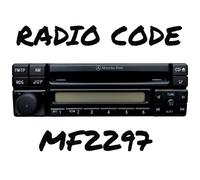Radio Code passend für Mercedes-Benz Special MF2297 key kod codice unlock