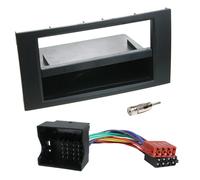 Radio Einbauset 1-DIN mit Fach für Ford Focus Fiesta Kuga Transit S-Max Adapter