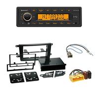 Radioeinbauset : Continental TR7412UB-OR Autoradio BT RDS USB MP3 + Radioblende mit Ablagefach schwarz + ISO Adapter + Antennenadapter GT13 kompatibel mit Mazda CX-9 (TB) 2007-08/2009