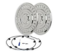 Radkappen Radblenden LKW VOLVO N 7 10 12 Hauber 385 Edelstahl gerade plan Kappe