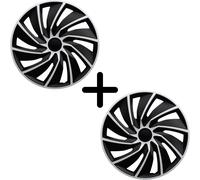 Radkappen 17 Zoll für VW T5 T6 T6.1 schwarz silber matt Radzierblenden 2 Stück