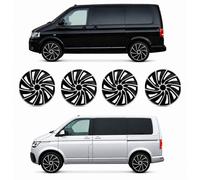 Radkappen 17 Zoll für VW T5 T6 T6.1 schwarz silber matt Radzierblenden 4 Stück
