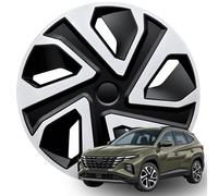 Radkappen 19 Zoll "ST" Schwarz und Silber Radzierblenden Universal