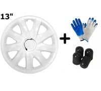 Radkappen Radzierblenden Radblenden 4x Stück Drift Weiß Lackiert NRM 13" 3528