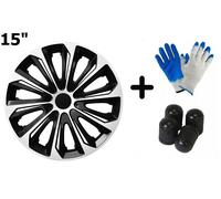 Radkappen Radzierblenden Radblenden 4x Stück Strong Duocolor Black NRM 15" 3605