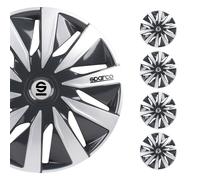 Satz Sparco Radzierblenden Lazio 16-Zoll Grau/Silber
