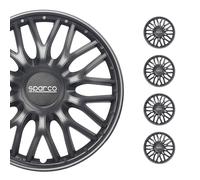 Radkappen Radzierblenden Sparco Roma 14" Zoll Auto Abdeckung Set Grau 4 Stück
