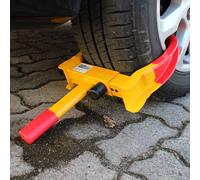 Radkralle Parkkralle mit Sicherheitsschloss, Reifenbreite 17-27,5 cm, Reifenkralle Diebstahlsicherung mit 2 Schlüsseln