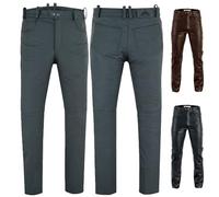 Radmasters Herren Lederhose lederjeans bikerjeans Jeans Hose Echtleder Schwarz & Braun