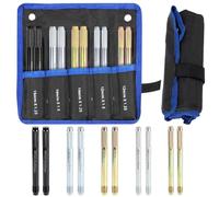 Radmontagehilfe Fixierbolzen, 10 Stück Radmontagehilfe Pkw, M12 x 1.25, M12 x 1.5, M14 x 1.25, M14 x 1.5, M15 x 1.25 Edelstahl Reifen Montagehelfe, KFZ Werkzeug Set Rad Montagehilfe Reifenmontage