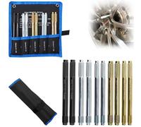 Radmontagehilfe Rad Montagehilfe Fixierbolzen Kfz Werkzeug Set 10 Stück Radmontagewerkzeug Reifen Montagehilfe M12 x 1.25, M12 x 1.5, M14 x 1.25, M14 x 1.5, M15 x 1.25 Edelstahl Radführungsstift