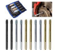 Radmontagehilfe Rad Montagehilfe Fixierbolzen Kfz Werkzeug Set 10 Stück Radmontagewerkzeug Reifen Montagehilfe M12 x 1.25, M12 x 1.5, M14 x 1.25, M14 x 1.5, M15 x 1.25 Edelstahl Radführungsstift