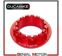 Radmutter Hinten Ergal bearbeit CNC Rot DPR02A Ducabike Ducati Diavel 1260S 2019