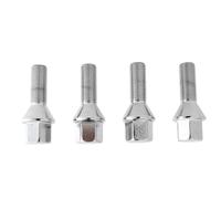 Radmutter Kompatibel mit Jeep für Renegade 2015-2018 Auto M12 × 1,25 Radbolzen Radschrauben Silber 28mm