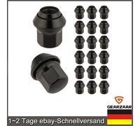 Radmuttern Kegelbund M12x1,5 SW19 Ersatz für Ford Mondeo Alufelgen 20Pcs Schwarz