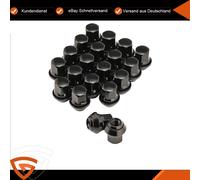 Radmuttern Kegelbund M12x1,5 SW19 Ersatz für Ford Mondeo Alufelgen Schwarz 20Pcs