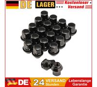 Radmuttern Kegelbund M12x1,5 SW19 für Ford Mondeo Alufelgen Schwarz 20 Stück