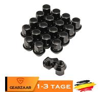 Radmuttern Kegelbund M12x1,5 SW19 Geeignet für Ford Mondeo Alufelgen Schwarz