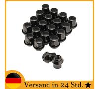 Radmuttern Kegelbund Mutter M12x1,5 SW19 für Ford Mondeo Alufelgen 20x Schwarz