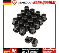 Radmuttern Kegelbund Schwarz M12x1,5 SW 19 für Ford Alufelgen 20 Stück Neu