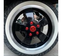 Radnaben-Schraubenabdeckung Set Kappe für Vespa Gts 300 Aluminium Abdeckung