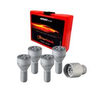 Radschloss Satz für Opel Crossland X/ Grandland X ab 2017 Silber 4tlg M12X1.25