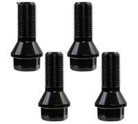 Radschrauben,Radschrauben 4 stücke 36136781151 Auto Radschrauben Mutter Schwarz Stahl Rad Zubehör Teile Fit Verwenden for BMW X1 X2 X3 X4 X5 X6 E70 E71 F20 F25 320i M8