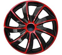 Radzierblende Quad schwarz/rot 17 Zoll 4er Set