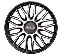Radzierblenden 13 Zoll Sparco Roma Silber Schwarz Satz 4 Stück Auto Zubehör