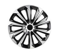 Radzierblenden New Racer 15 Zoll, 4er Satz Radkappen, Radblenden schwarz/silber