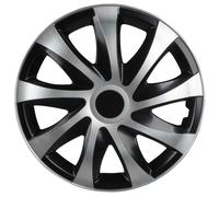 Radzierblenden Storm Bicolor 16 Zoll, 4er Satz Radkappen, Radblenden schwarz/silber
