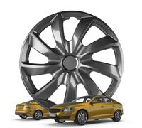 Radzierblenden Turbine 15 Zoll, 4er Satz Radkappen, Radblenden graphite