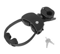 Rahmenhalter Ø25+30mm für Fahrrad/E-Bike, Fahrradträger mit Ratschenriemen für 1. Fahrrad, Verstellbare Ratschenriemen-Befestigung, abnehmbar (Schwarz/Silber)