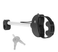 Rahmenhalter Ø25+30mm für Fahrrad/Ebike, Fahrradträger mit Ratschenriemen für 2. oder 3. Fahrrad, Verstellbare Ratschenriemen-Befestigung, abnehmbar (Schwarz/Silber)