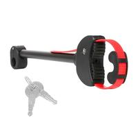 Rahmenhalter Ø25+30mm für Fahrrad/Ebike, Fahrradträger mit Ratschenriemen für 2. oder 3. Fahrrad, Verstellbare Ratschenriemen-Befestigung, abnehmbar (Schwarz/Rot)