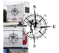 Rakelfix Weimaraner Kompass Aufkleber Apassbar Wohnmobil Auto Autoaufkleber Sticker Kompassrose Windrose Camper