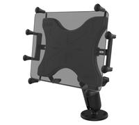 RAM Mounts X-Grip Aufbauhalterung für Tablets (12 Zoll), B-Kugel (1 Zoll), runde Basisplatte (AMPS), langer Verbindungsarm
