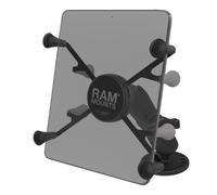 RAM Mounts X-Grip Aufbauhalterung für Tablets (7 Zoll), B-Kugel (1 Zoll), runde Basisplatte (AMPS), mittlerer Verbindungsarm