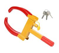 Randaco 1 Stück Radkralle Reifenkralle, Parkkralle Diebstahlsicherung PVC-Schutz, Wegfahrsperre mit 3 Schlüsseln für Anhänger für Autos, Wohnwagen, Anhänger