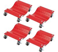 Rangierhilfe Auto Motorrad 4 STK, Rad Rangierheber Set, Reifenheber pkw | Anhänger motorrad rangierhilfe für garagen,Reifenwagen Trolley aus Stahl Reifenhalter für Auto Motorräder Pickups