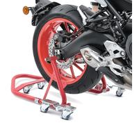 ConStands Mover I - Motorrad Montageständer hinten Universal Rot Hinten Rangierhilfe Hinterrad-Ständer Heber Universal