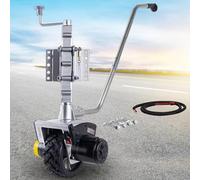 Rangierhilfe Wohnwagen Elektro Anhänger Stützrad Mover,Elektrisch Motorisierter Anhängerheber,Mini Mover,2722 Kg Last Mit Bremse Elektro Stützrad Lkw Vollgummireifen,550WNonfoldable