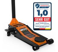 GENTOR Wagenheber hydraulisch 3T Flach Rangierwagenheber Autoheber 75-505mm hellgrau